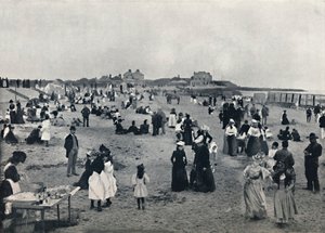Walton-on-the-Naze - Scene på stranden, 1895 af Unbekannt