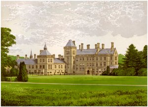 Walton Hall, Warwickshire, hjemsted for Baronet Mordaunt, c1880 af Unbekannt