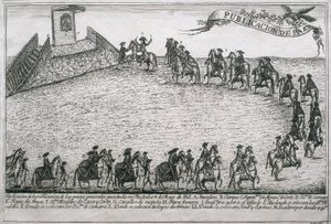 Appelsinkrigen, gravering af Unbekannt