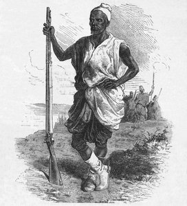 Warrior of Elmina, c1880 af Unbekannt