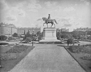 Washington Statue, Public Garden, Boston, c1897. af Unbekannt