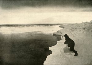 Watching for Seals at the Ice-Edge, c1908, 1909. af Unbekannt