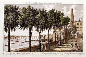 Vandværk ved York Buildings, Strand, der leverer vand til London fra Themsen, 1790 af Unbekannt