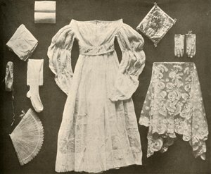 Bryllupskostume af Miss Sara Hayes, Philadelphia, c1750, 1937. af Unbekannt