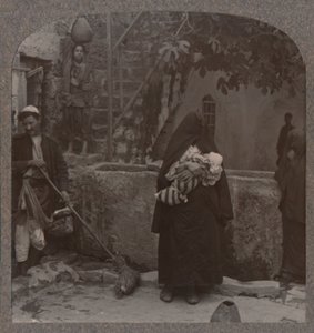 Brønd af Peters huse, Jaffa, c1900 af Unbekannt