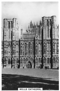 Wells Cathedral, Wells, Somerset, England, 1936 af Unbekannt