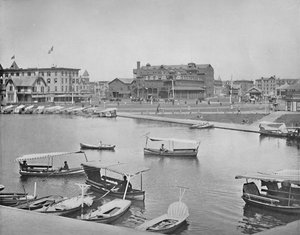 Wesley Lake, Asbury Park, New Jersey, c1897. af Unbekannt