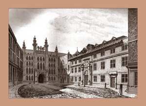 West View af Guildhall Chapel og Blackwell Hall, 1886 af Unbekannt