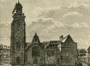West View af den gamle kirke St. Martins-in-the-Fields, revet ned i 1721, 1881. af Unbekannt