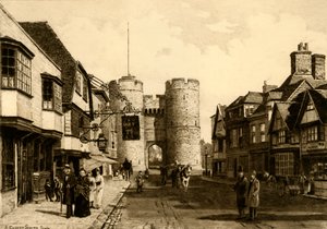 Westgate, Canterbury, 1898. af Unbekannt
