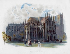 Westminster Abbey, London, slutningen af det 19. århundrede af Unbekannt