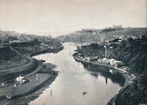 Whitby - Almindelig udsigt over byen, 1895 af Unbekannt