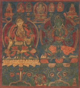 Hvid Tara og Grøn Tara, 1450-1500. af Unbekannt