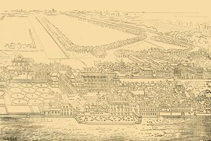 Whitehall, fra floden, 1881. af Unbekannt