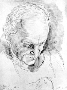 William Blake 1757-1827, engelsk mystiker, digter, maler og gravør, 1820 af Unbekannt