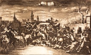 William Egon fra Fürstenberg angreb i sin træner i Köln i 1674, 1675. af Unbekannt