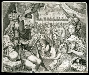 William III og Mary II, konge og dronning af Storbritannien og Irland, c1689 af Unbekannt