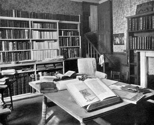 William Morriss-studie, Kelmscott Manor, Kelmscott, Oxfordshire, 1901 af Unbekannt
