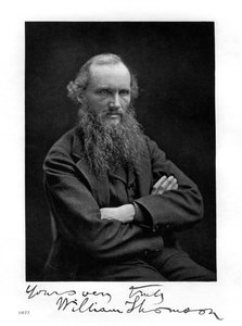William Thomson, Lord Kelvin, irsk-skotsk matematiker, fysiker og ingeniør, 1877 af Unbekannt