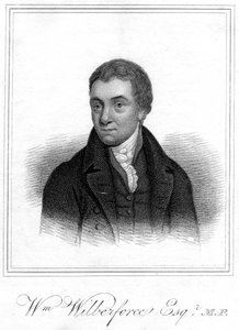 William Wilberforce, filantrop, evangelisk kristen og kampagne mod slaveri, 1821 af Unbekannt