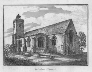 Wilsdon kirke, c1792 af Unbekannt
