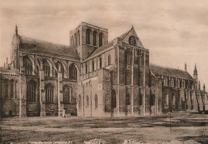 Winchester Cathedral, Hampshire, begyndelsen af det 20. århundrede af Unbekannt