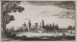 Windsor Castle fra sydøst, 1600-tallet. af Unbekannt