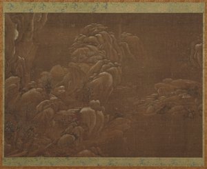 Vinterlandskab, Ming- eller Qing-dynastiet, 15.-18. århundrede. af Unbekannt