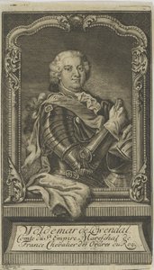 Woldemar Freiherr von Löwendal 1660-1740 , før 1748. af Unbekannt