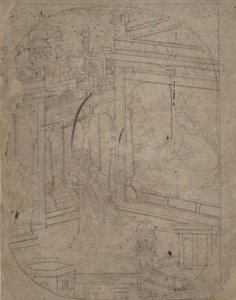 Kvinde forlader sin elsker, ca. 1790-1820. af Unbekannt