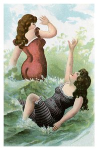 Kvinder bader, begyndelsen af det 20. århundrede af Unbekannt