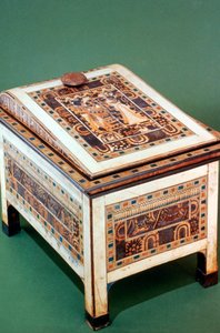 Trækiste fra Tutankhamons grav, 1300-tallet f.Kr af Unbekannt