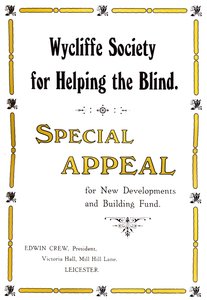 Wycliffe Society for Helping the Blind, 1919 af Unbekannt