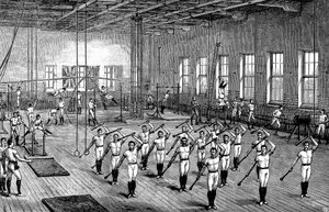 YMCA gymnasium, Longacre, London, c1888 af Unbekannt