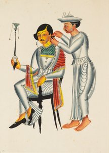 Ung bengaler med huller i ørerne, c1845 af Unbekannt