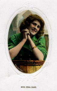 Zena Dare 1887-1975, engelsk skuespillerinde, begyndelsen af det 20. århundrede af Unbekannt