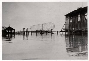 Zeppelin LZ 6 under opførelse, Tyskland, 1909 1933 af Unbekannt