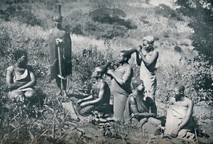 Zulu pigefrisør, 1912 af Unbekannt