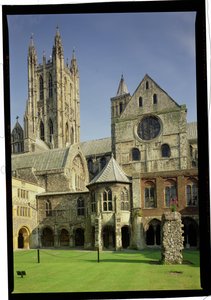 Udvendig udsigt over Canterbury Cathedral, Kent af Unbekannt Unbekannt