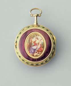 Guld og emalje konsulært cylinderur, af Thomas Grignion and Son, 1777