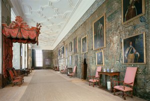 Hardwick Hall (1590-97), Interior of the Long Gallery, Derbyshire, UK af Unbekannt Unbekannt