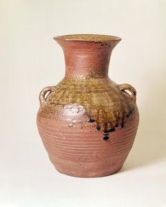 Krukke fra Han-dynastiet (206 f.Kr.-220 e.Kr.). Proto porcelæn
