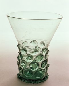 Krautstrunk Waldglas bæger, ca. 1600, gravering dateret 1626 af Unbekannt Unbekannt