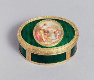 Louis XVI snusboks i guld og emalje, af Pierre-Francois Drais, Paris, 1774