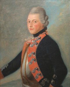 Officer i det hessiske regiment Erb Prinz, 1776