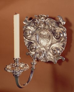 Sconce, enkelt lys, i engelsk-hollandsk stil af restaureringsperioden. 1668-90 af Unbekannt Unbekannt
