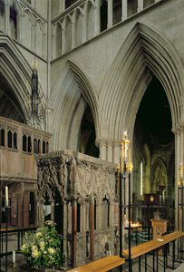 Helligdom fra sydvest, St. Albans Cathedral, Hertfordshire af Unbekannt Unbekannt