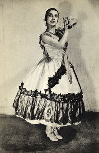 Tamara Toumanova, fra "Footnotes to the Ballet", udgivet i 1938 (sort foto) af Unbekannt Unbekannt
