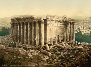 Jupiters tempel, eksteriør, Baalbek, Det Hellige Land, (dvs. Ba