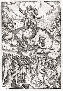 The Last Judgement, baseret på et træsnit af Hans Holbein (149798-1543) den Yngre, fra 